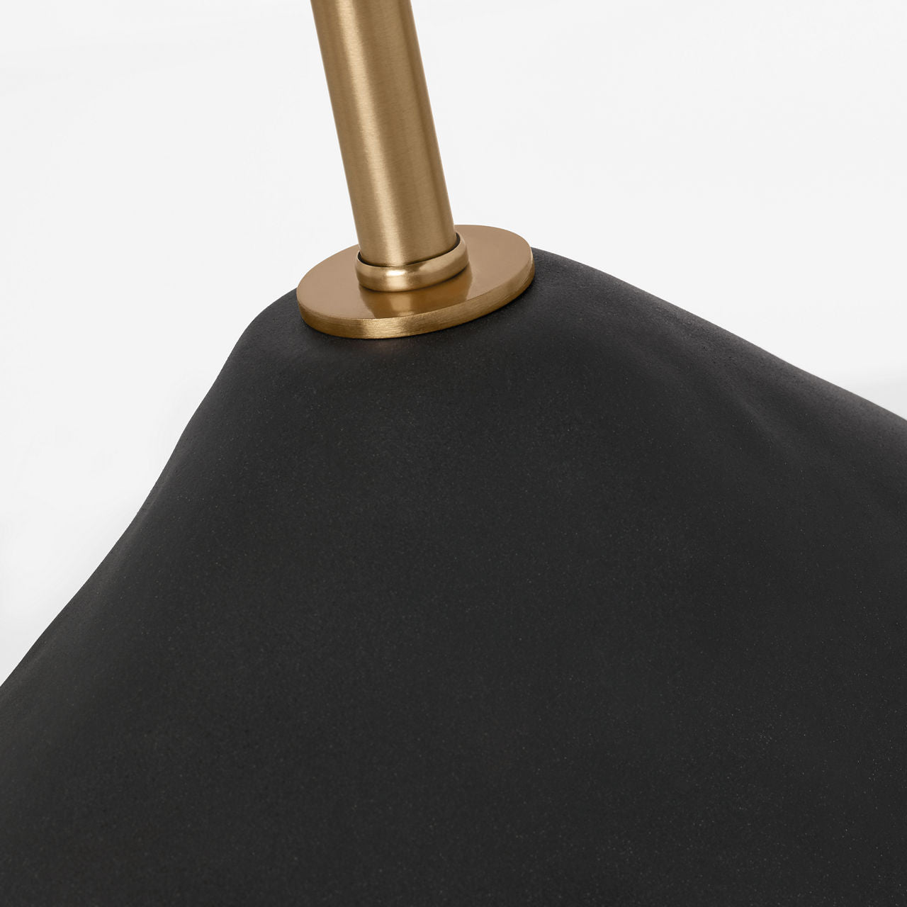 Broxton Medium Table Lamp Rough Black Ceramic Bulbs Inc