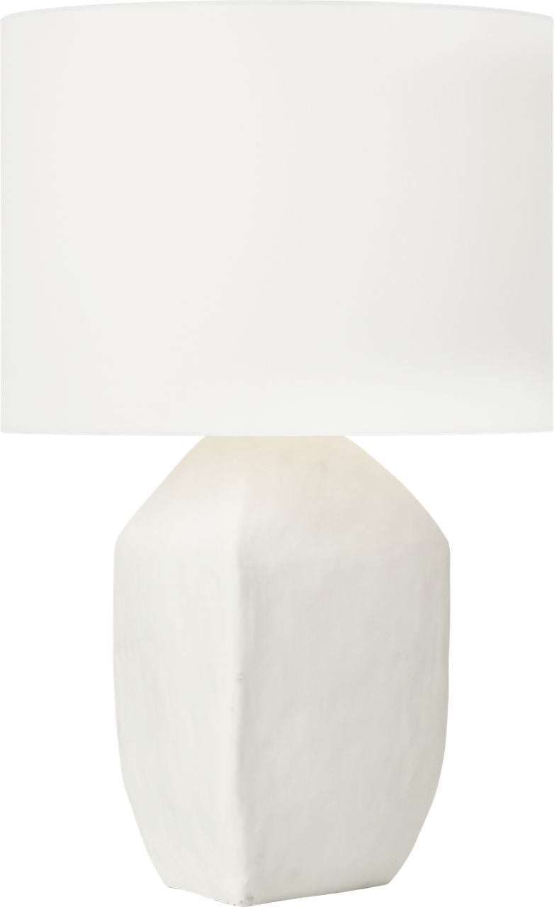 Sybert Medium Table Lamp Matte White Ceramic Bulbs Inc