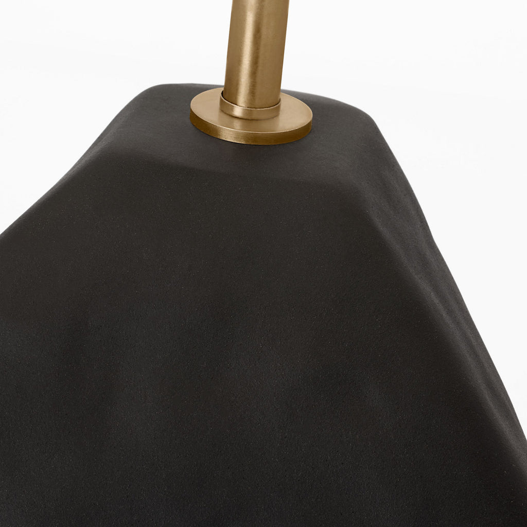 Sybert Medium Table Lamp Rough Black Ceramic Bulbs Inc
