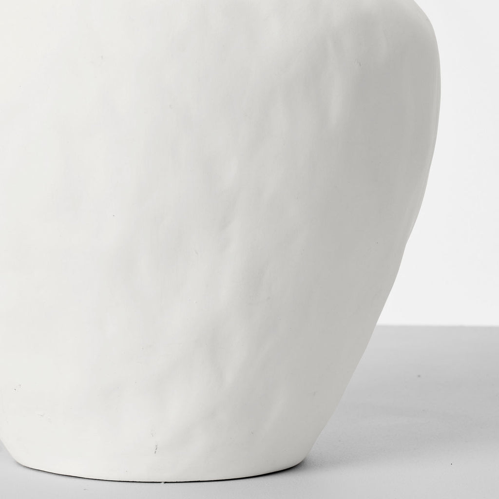 Cadley Medium Table Lamp Matte White Ceramic Bulbs Included