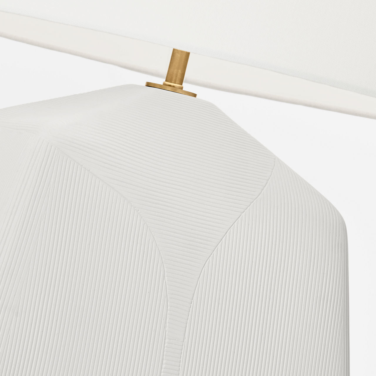 Tallulah Medium Table Lamp Matte White Ceramic Bulbs Included