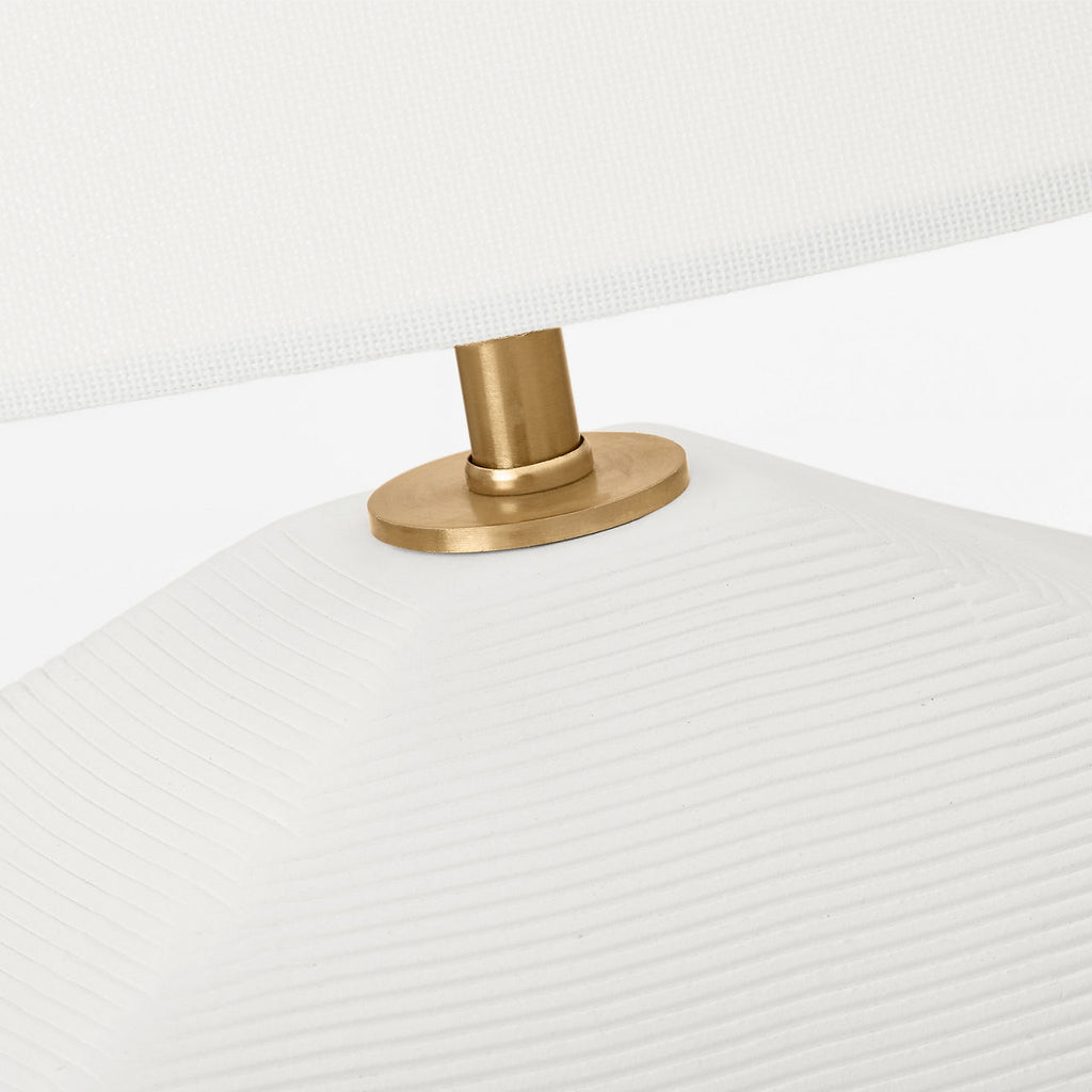 Tallulah Medium Table Lamp Matte White Ceramic Bulbs Included