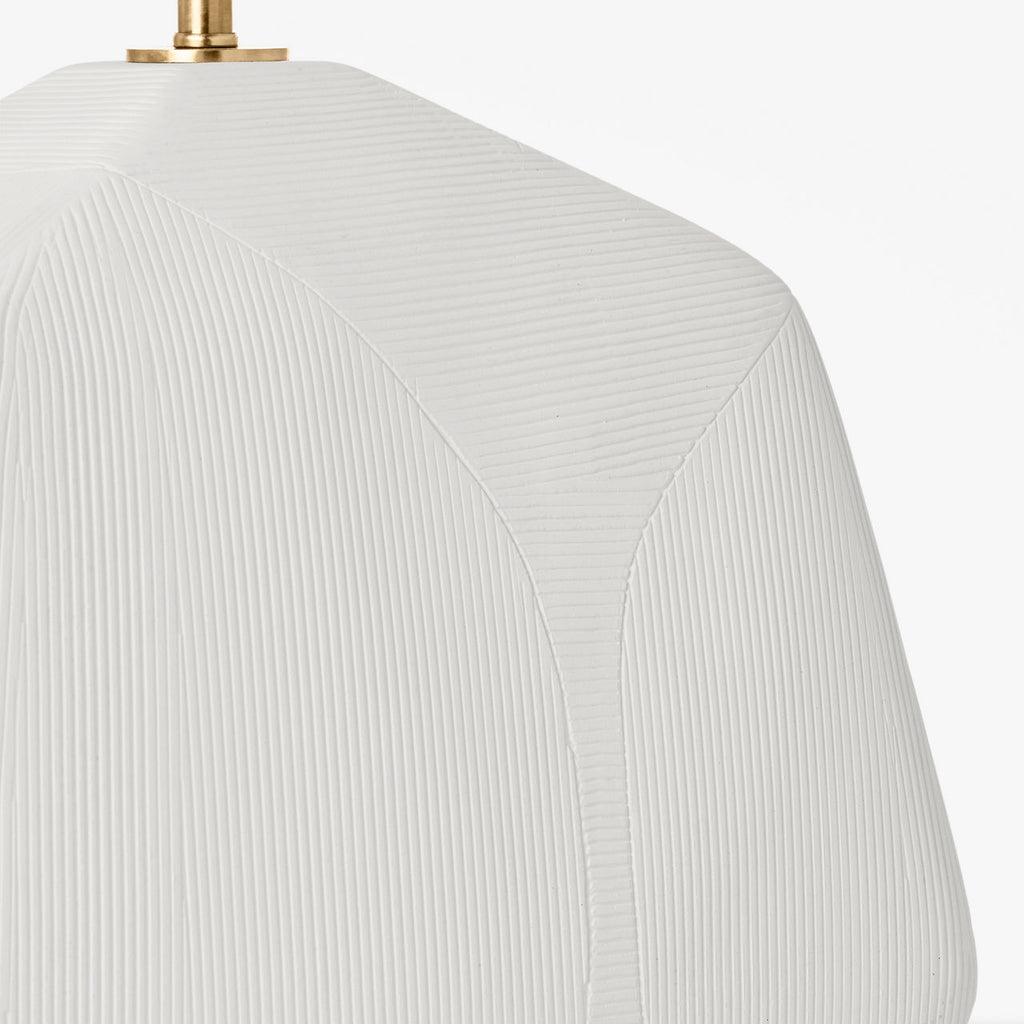 Tallulah Medium Table Lamp Matte White Ceramic Bulbs Included