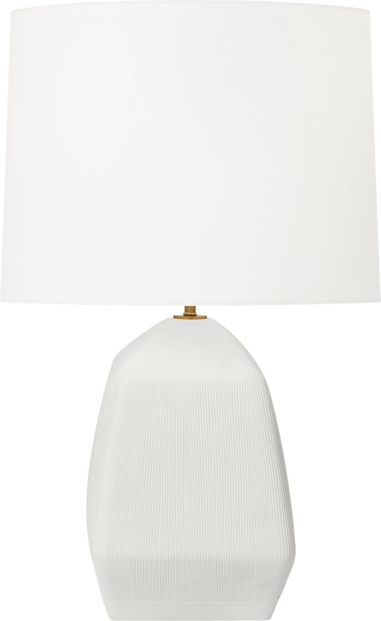 Tallulah Medium Table Lamp Matte White Ceramic Bulbs Included