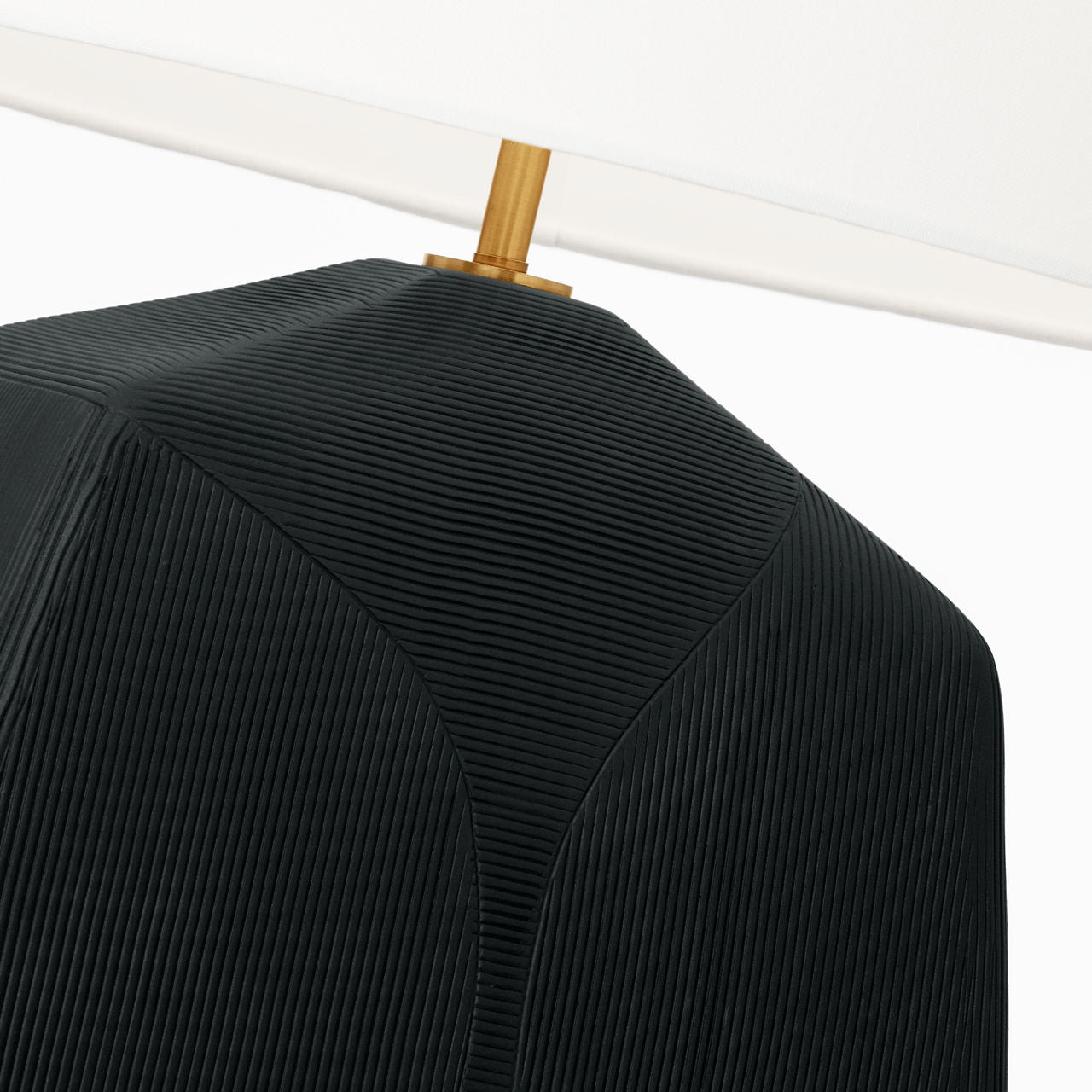 Tallulah Medium Table Lamp Rough Black Ceramic Bulbs Inc
