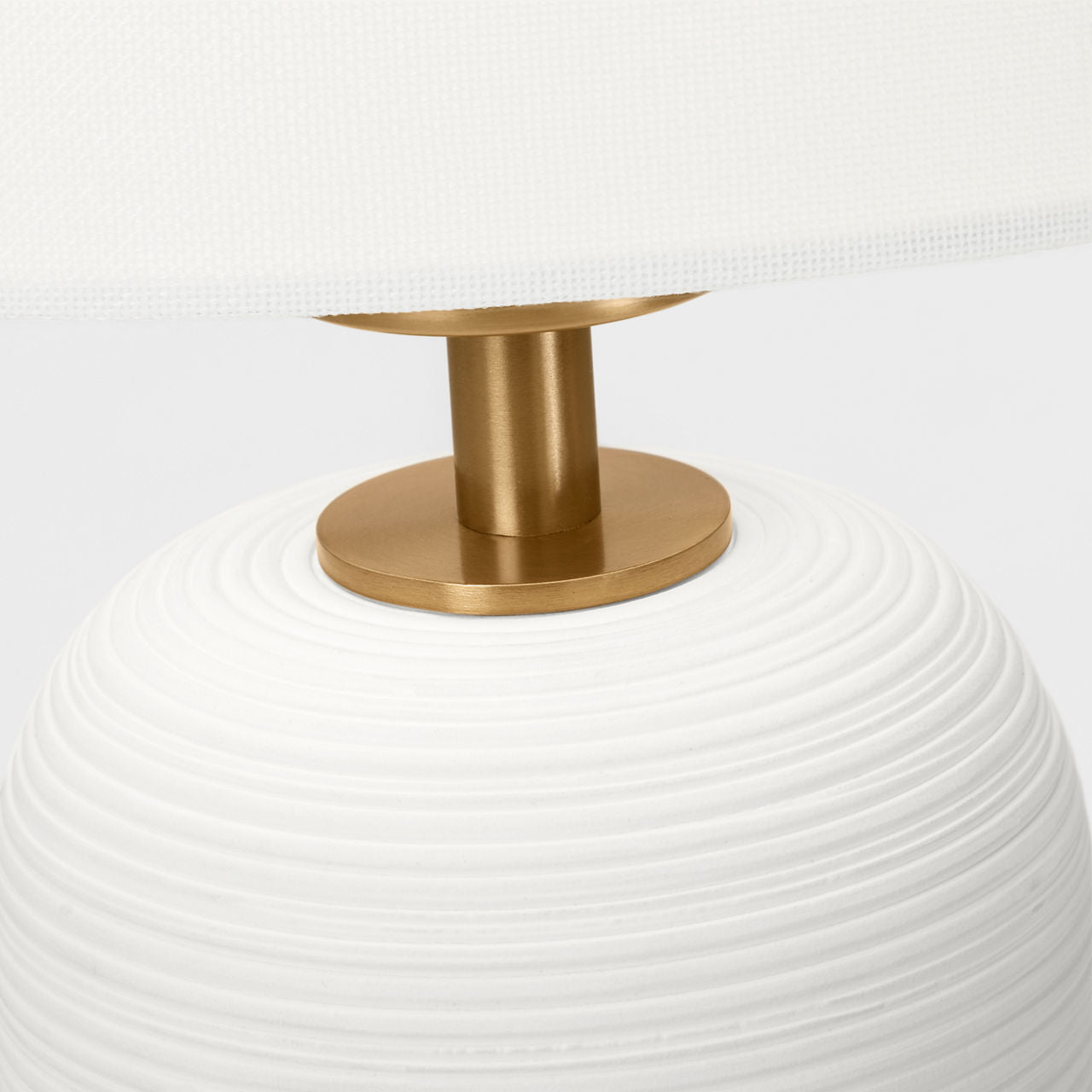 Fanny Small Table Lamp Matte White Ceramic Bulbs Included