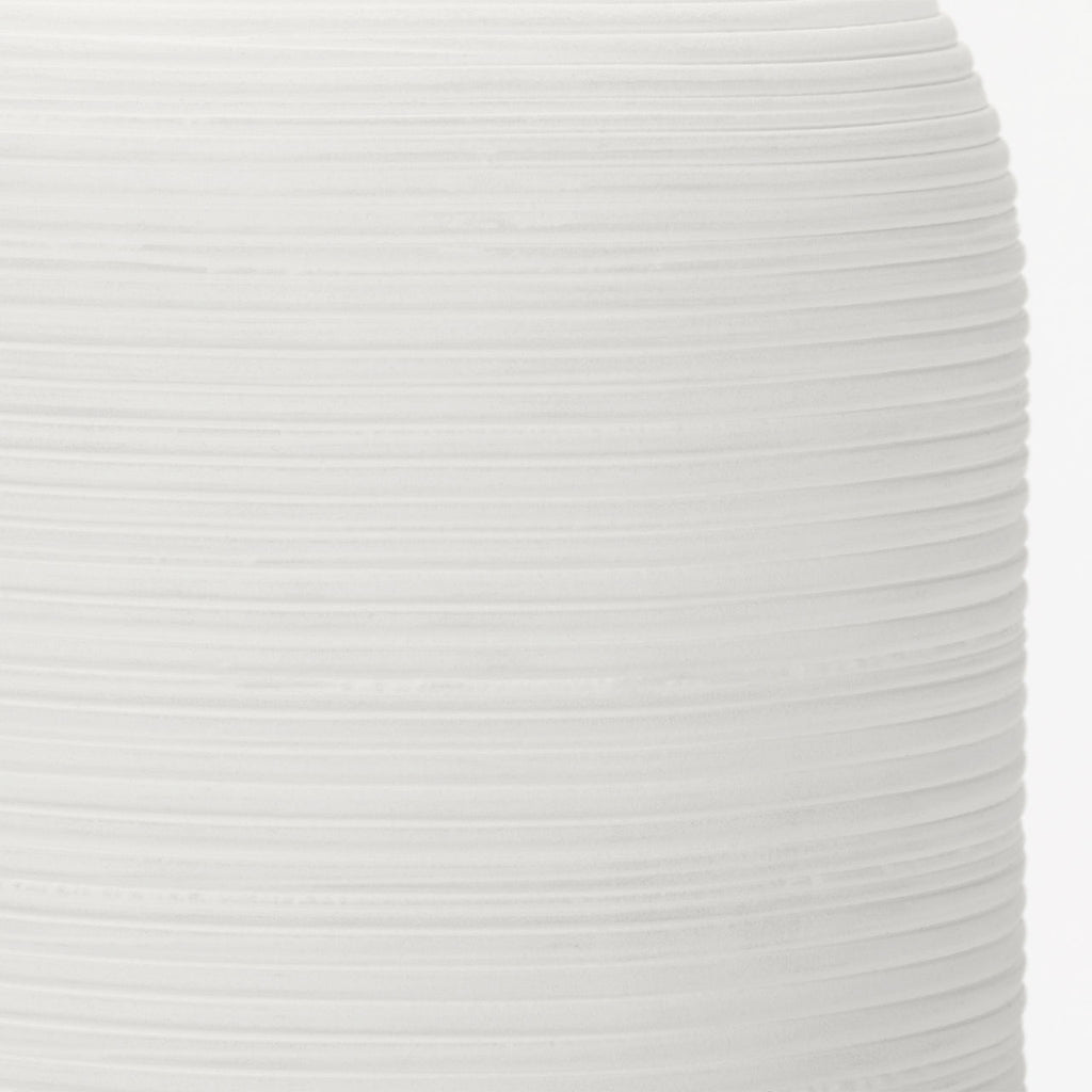 Fanny Small Table Lamp Matte White Ceramic Bulbs Included