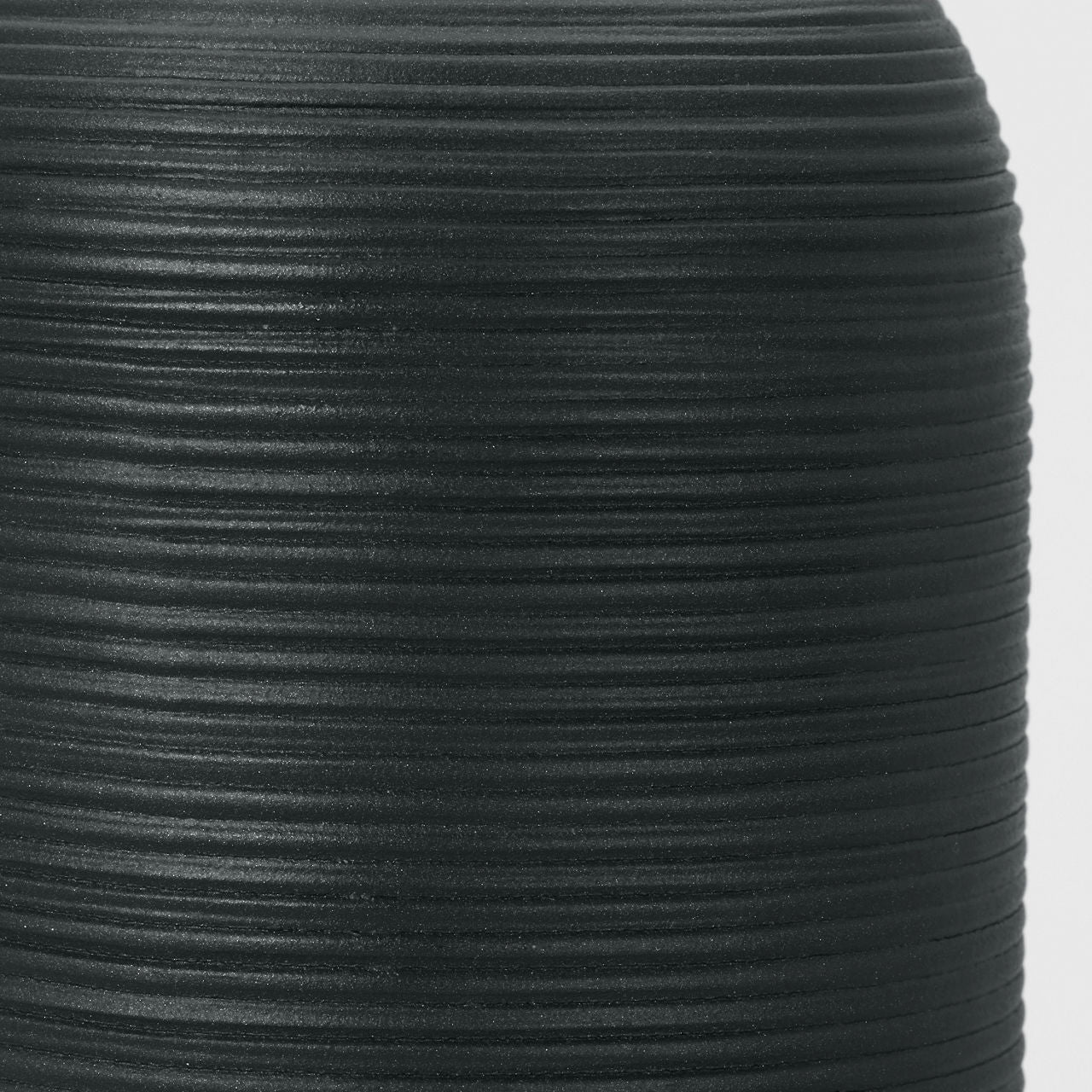 Fanny Small Table Lamp Rough Black Ceramic Bulbs Inc