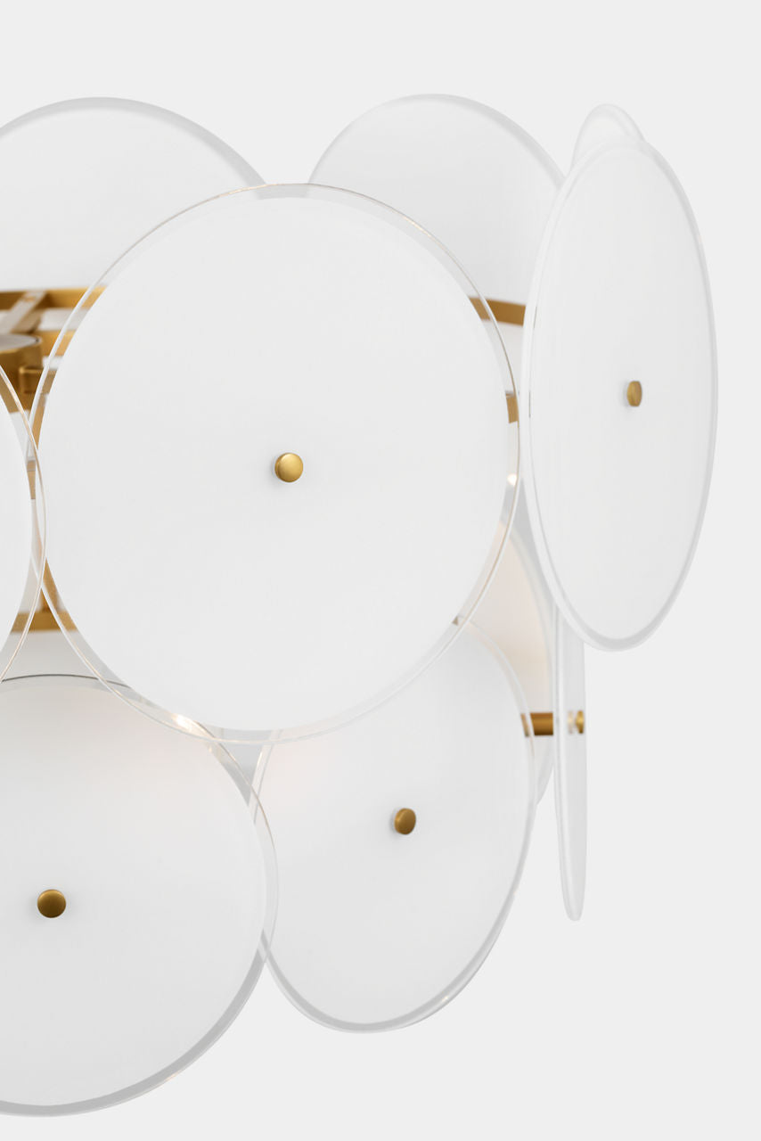 Emery Medium Chandelier Burnished Brass