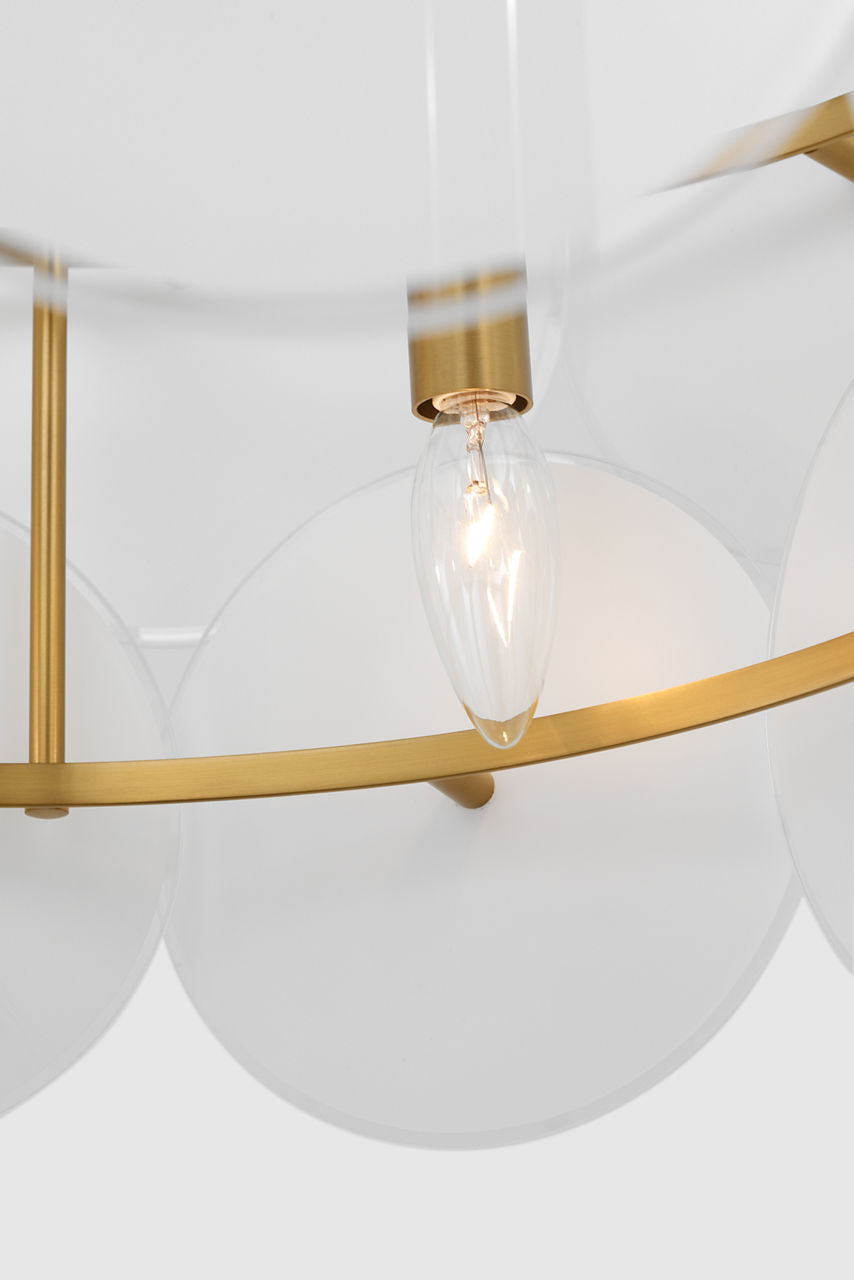 Emery Medium Chandelier Burnished Brass
