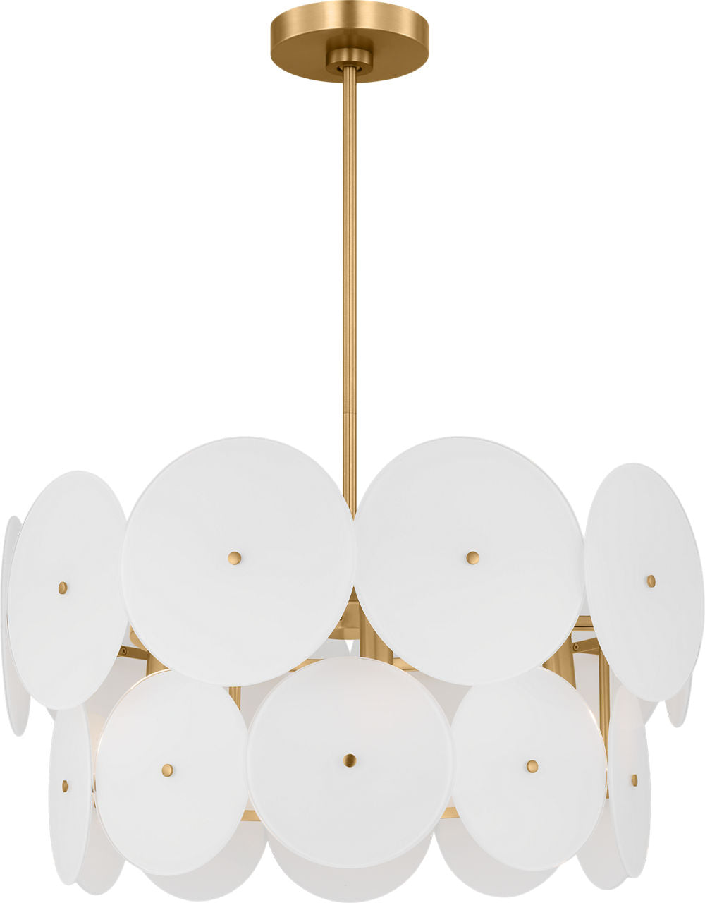 Emery Medium Chandelier Burnished Brass