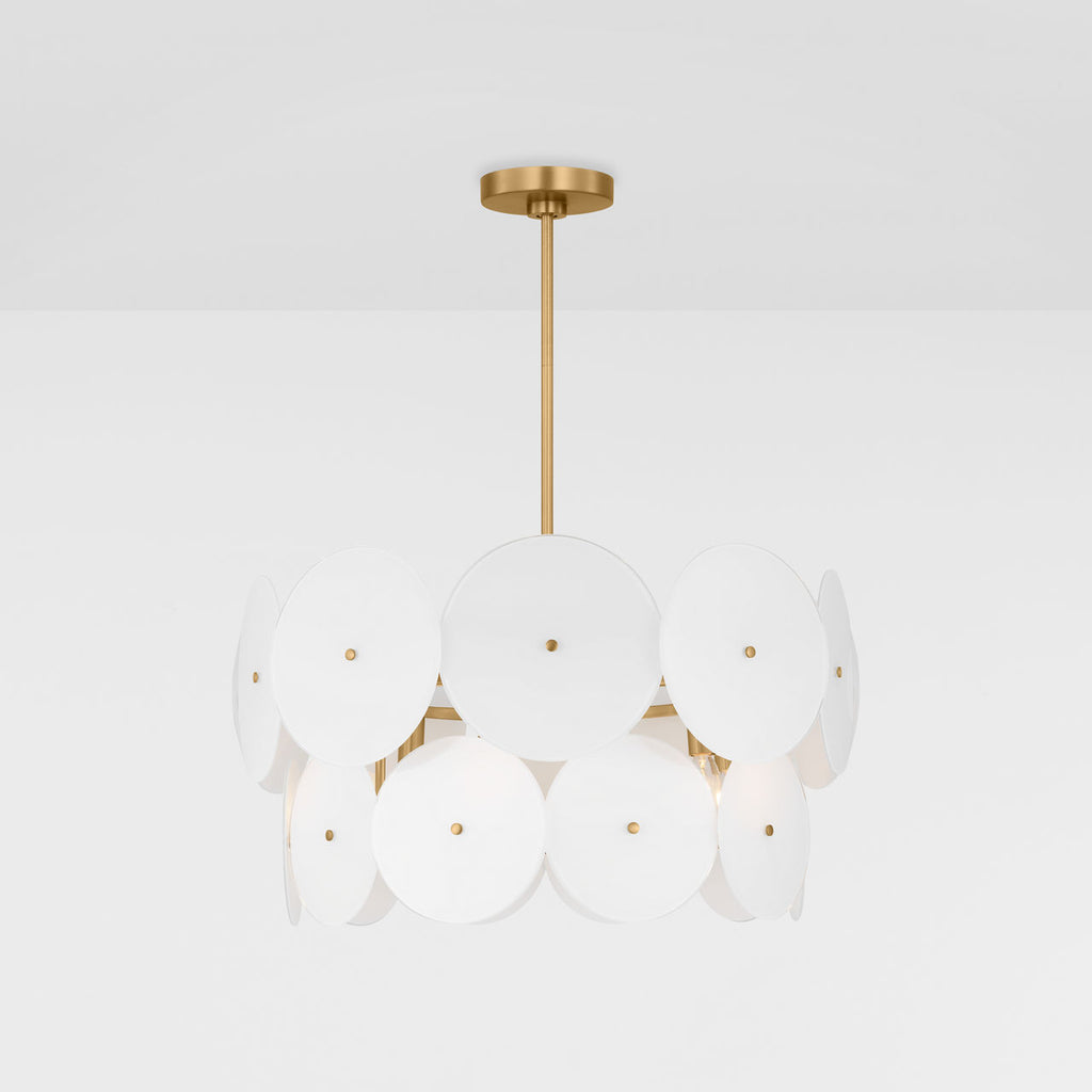 Emery Medium Chandelier Burnished Brass