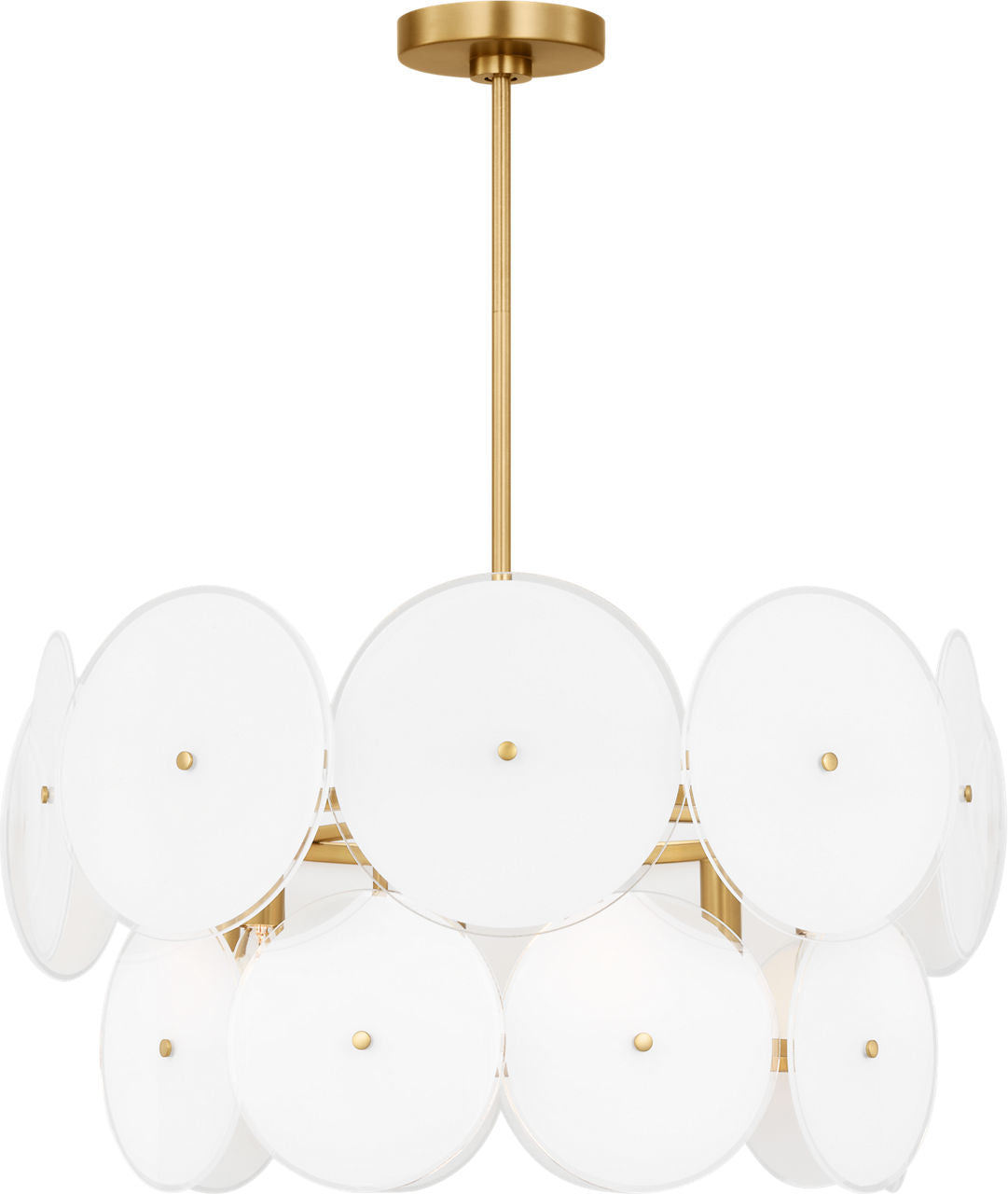 Emery Medium Chandelier Burnished Brass