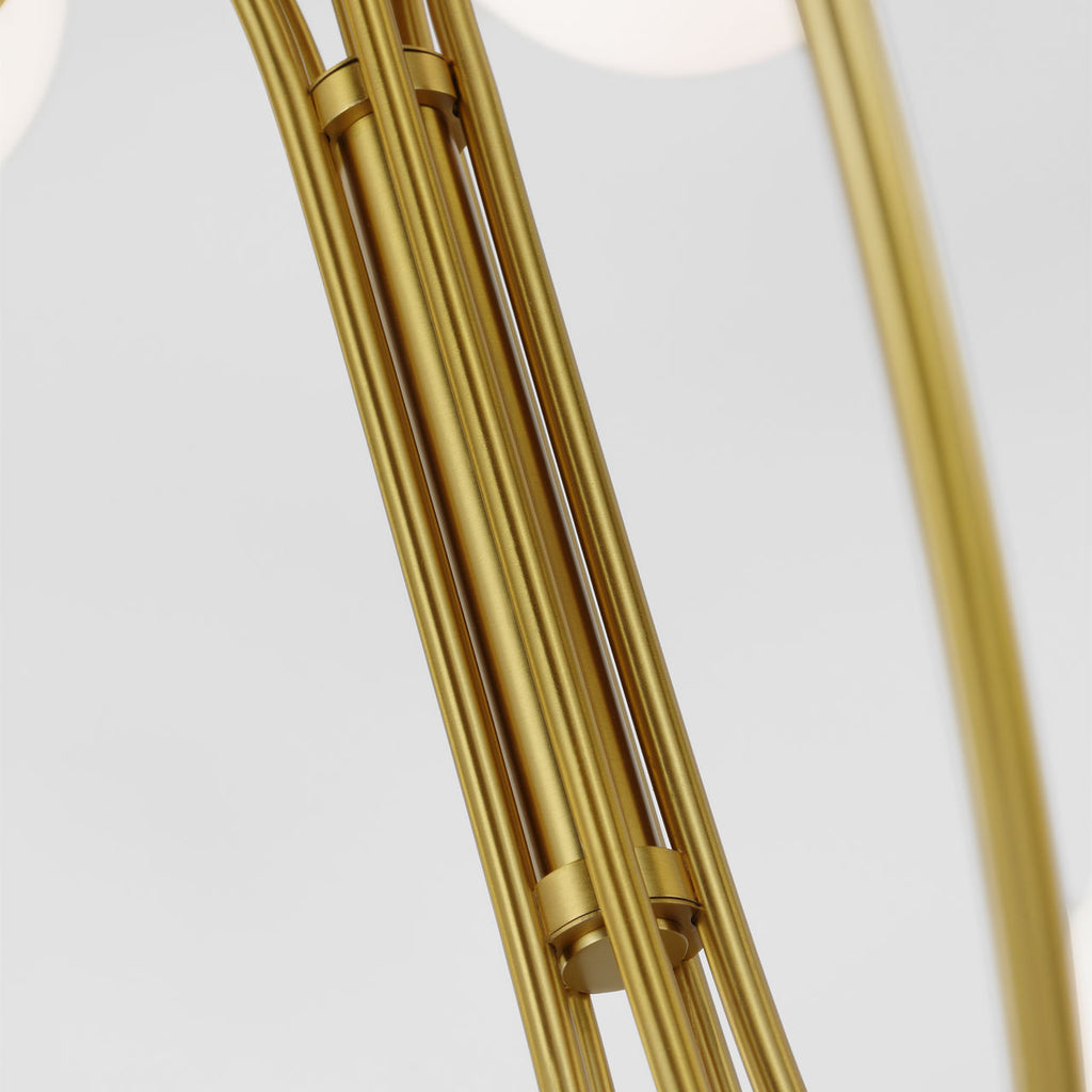 Noemie Large Chandelier Burnished Brass