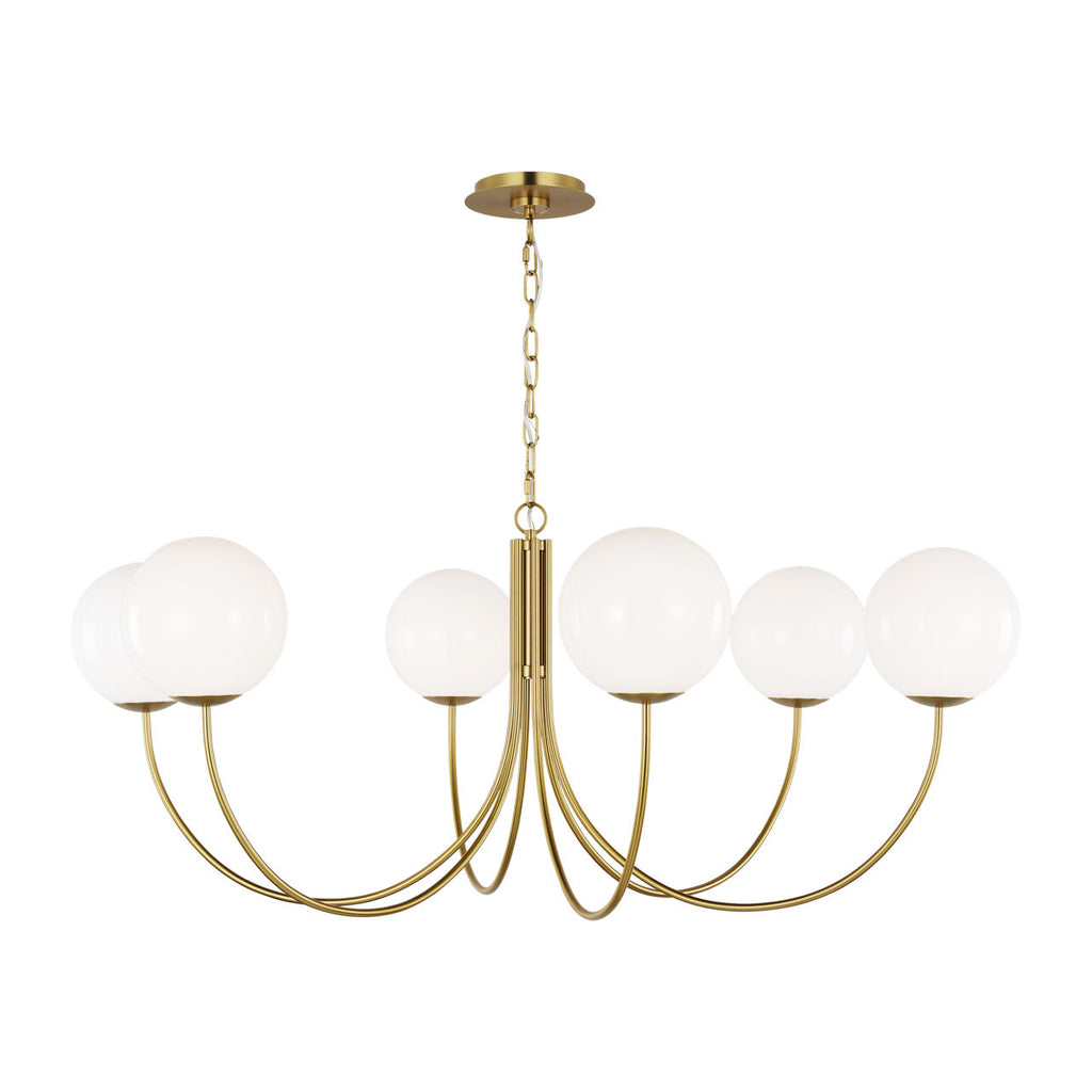 Noemie Extra Large Chandelier Burnished Brass