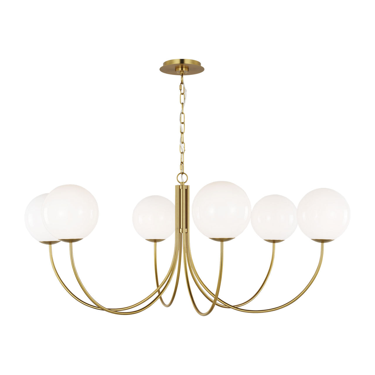 Noemie Extra Large Chandelier Burnished Brass