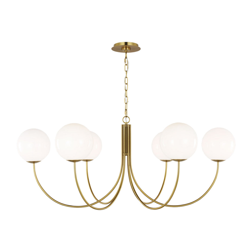 Noemie Extra Large Chandelier Burnished Brass