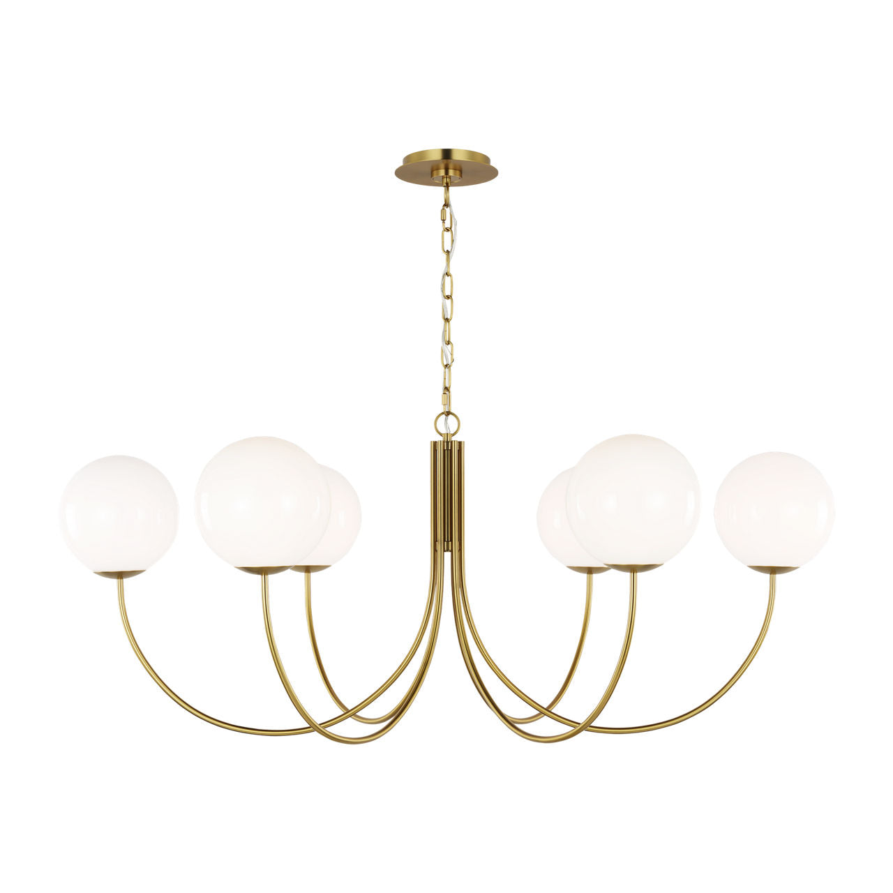 Noemie Extra Large Chandelier Burnished Brass