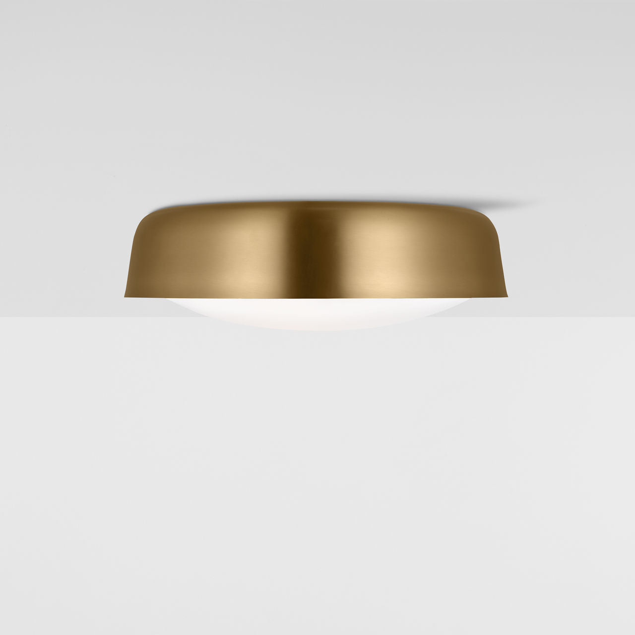 Draper Large Flush Mount Burnished Brass