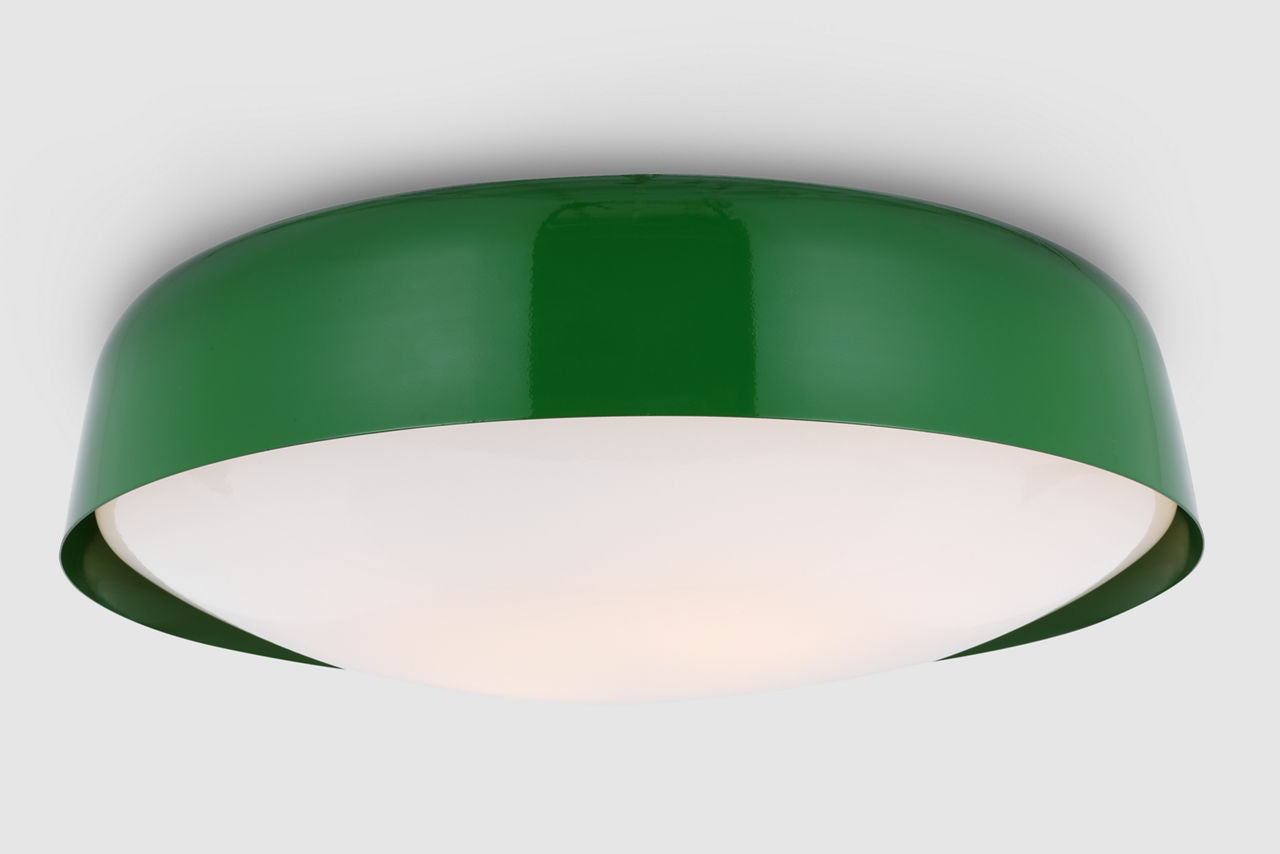 Draper Large Flush Mount Green