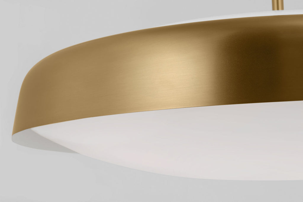 Draper Extra Large Pendant Burnished Brass