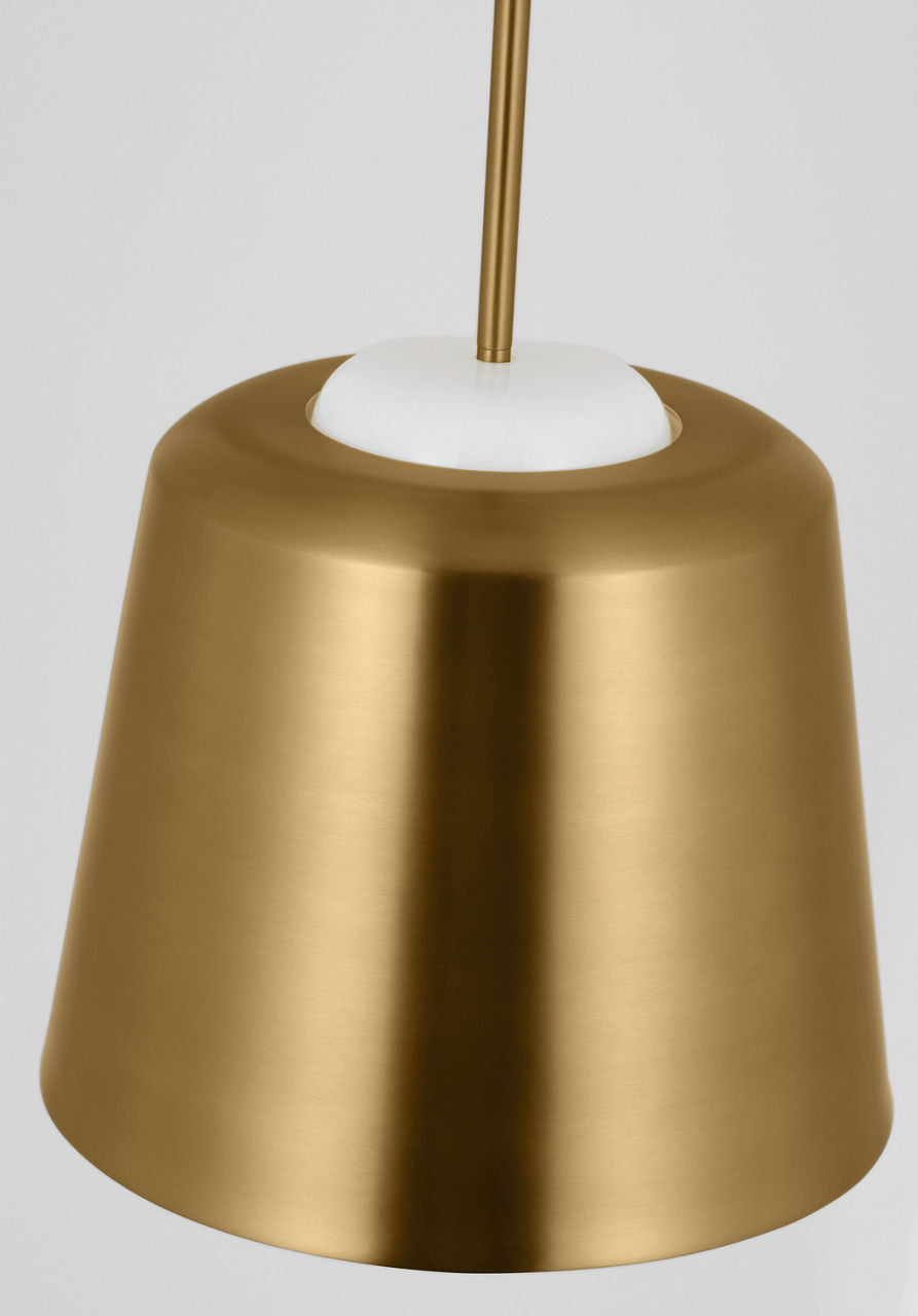 Draper Small Pendant Burnished Brass