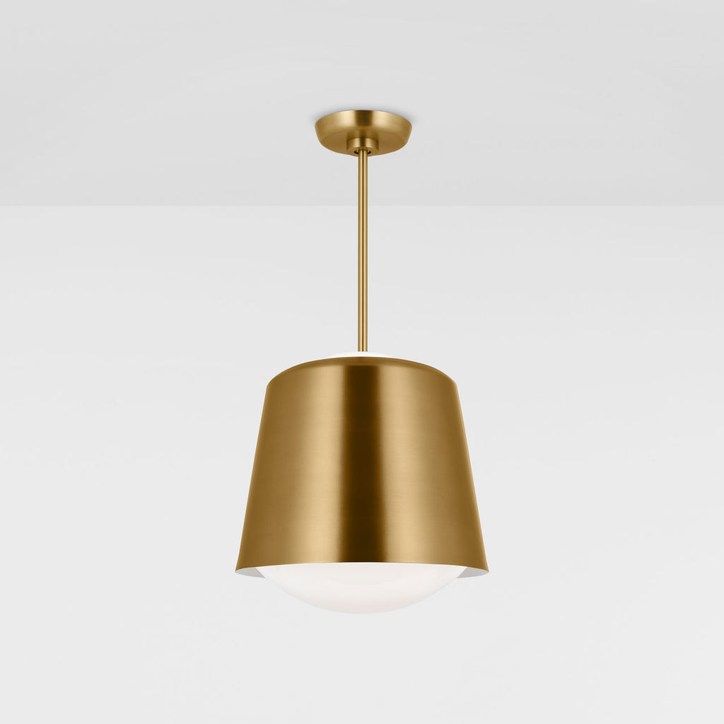 Draper Small Pendant Burnished Brass