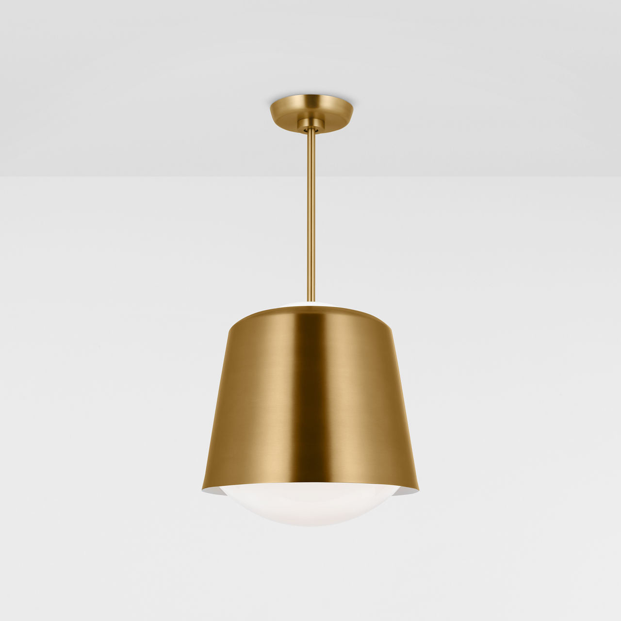 Draper Small Pendant Burnished Brass