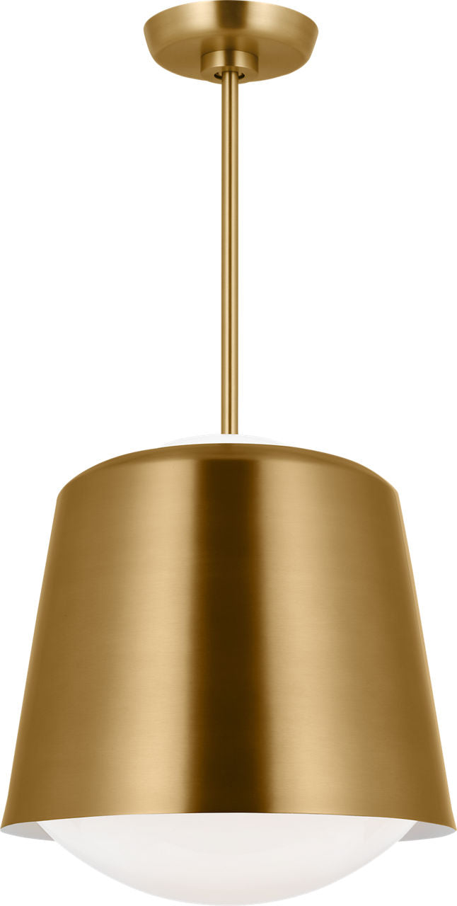 Draper Small Pendant Burnished Brass