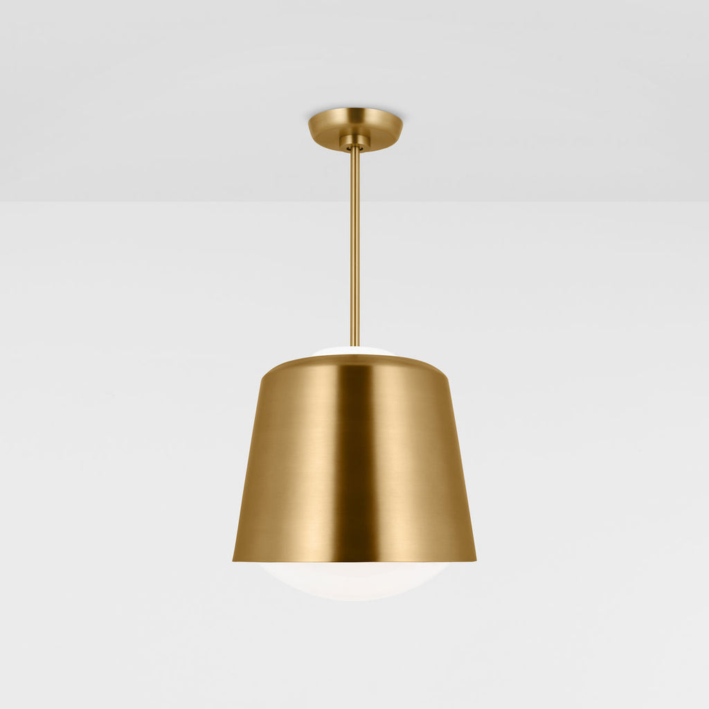 Draper Small Pendant Burnished Brass