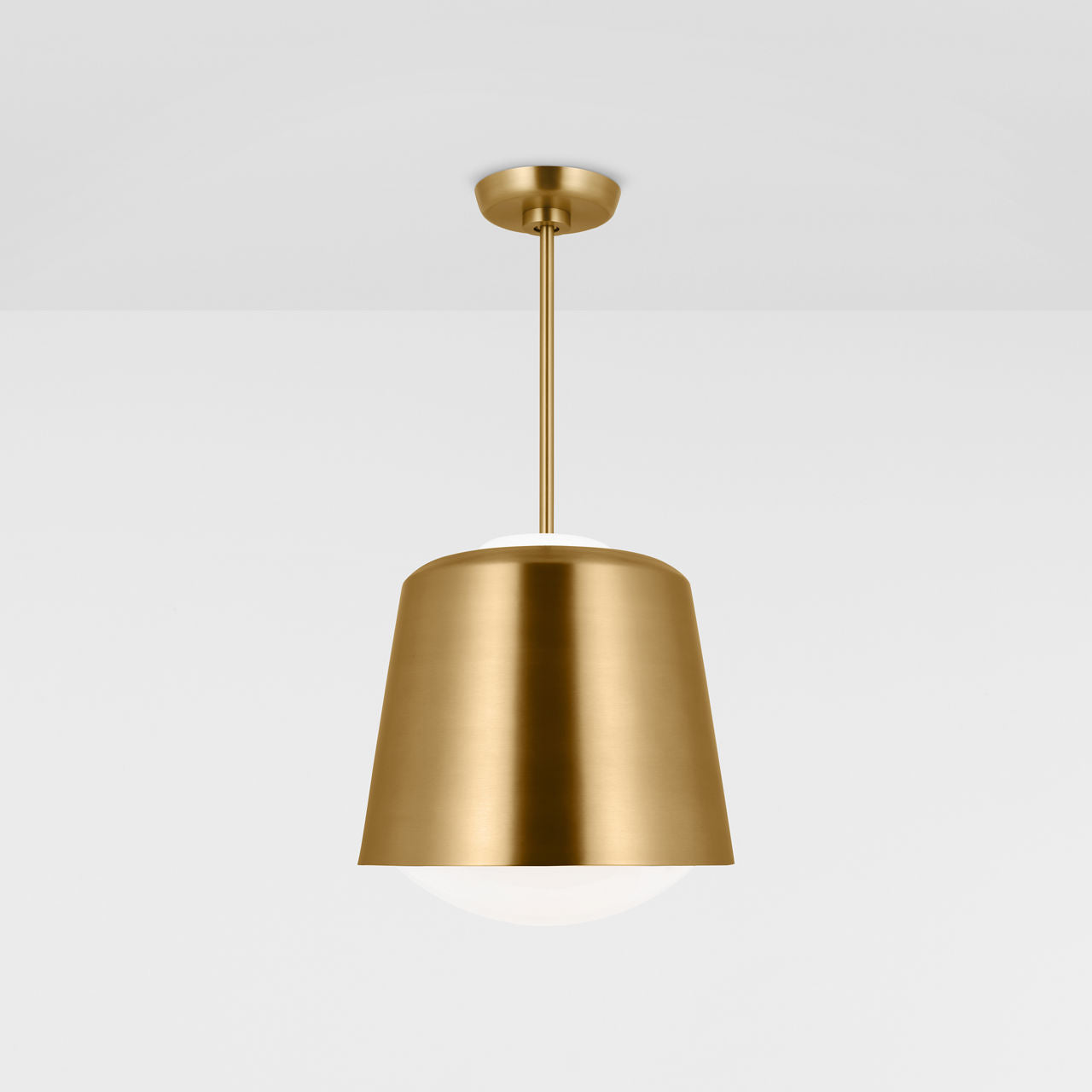 Draper Small Pendant Burnished Brass