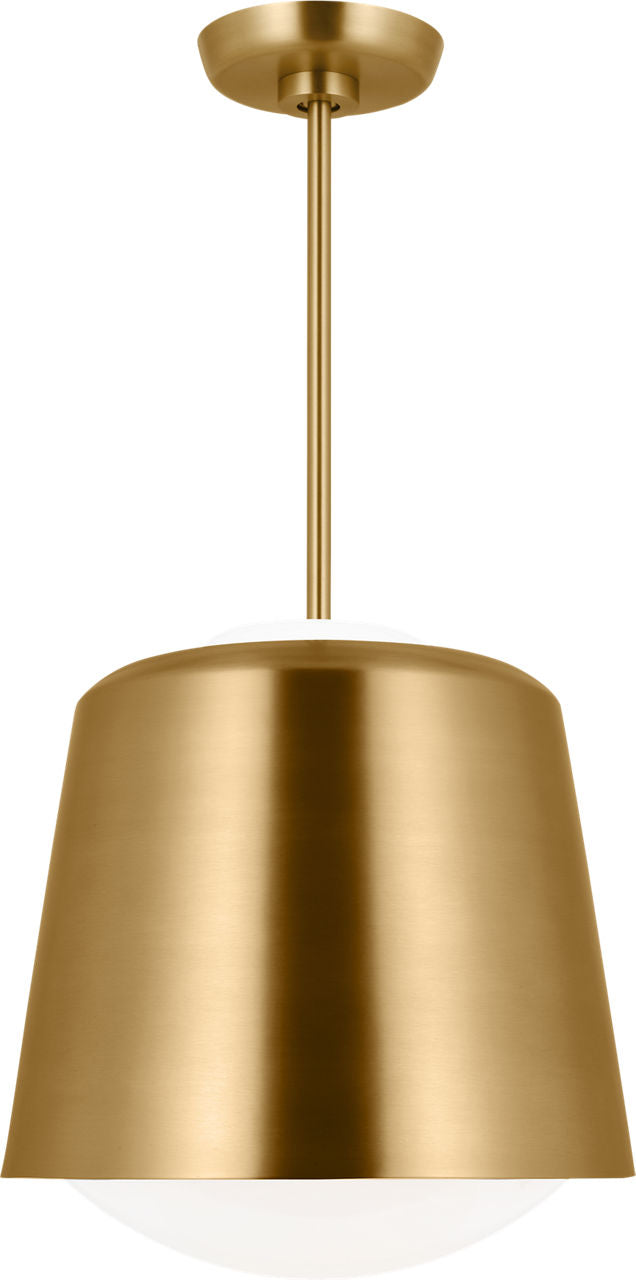 Draper Small Pendant Burnished Brass