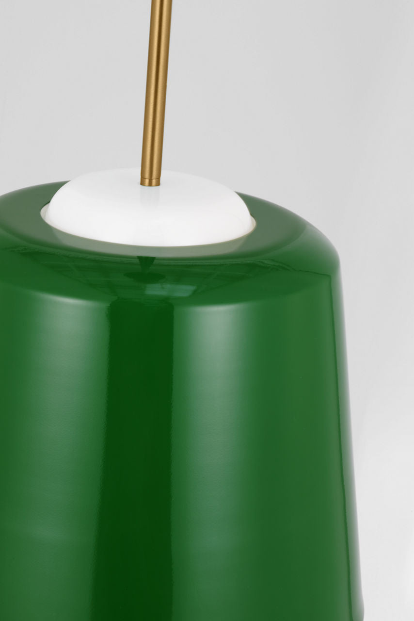 Draper Small Pendant Green