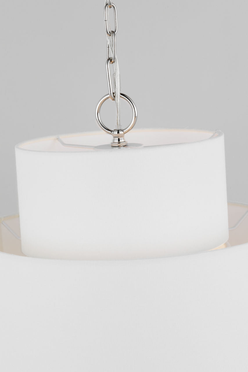 Sawyer Small Hanging Shade Polished Nickel