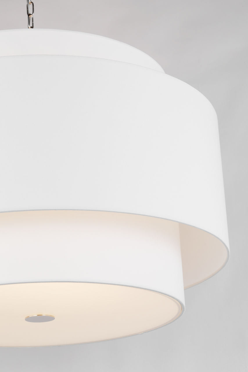 Sawyer Extra Large Hanging Shade Polished Nickel