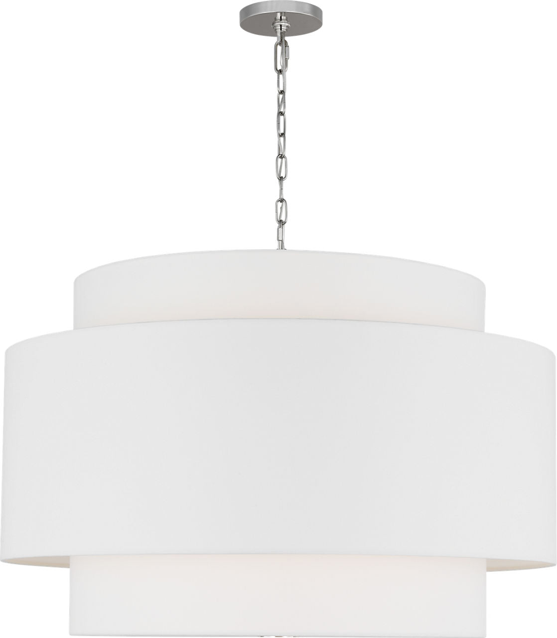Sawyer Extra Large Hanging Shade Polished Nickel