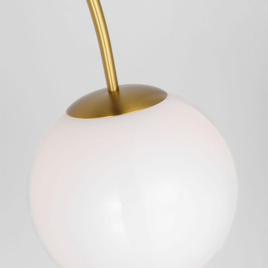 Noemie Extra Large Floor Lamp Burnished Brass Bulbs Inc