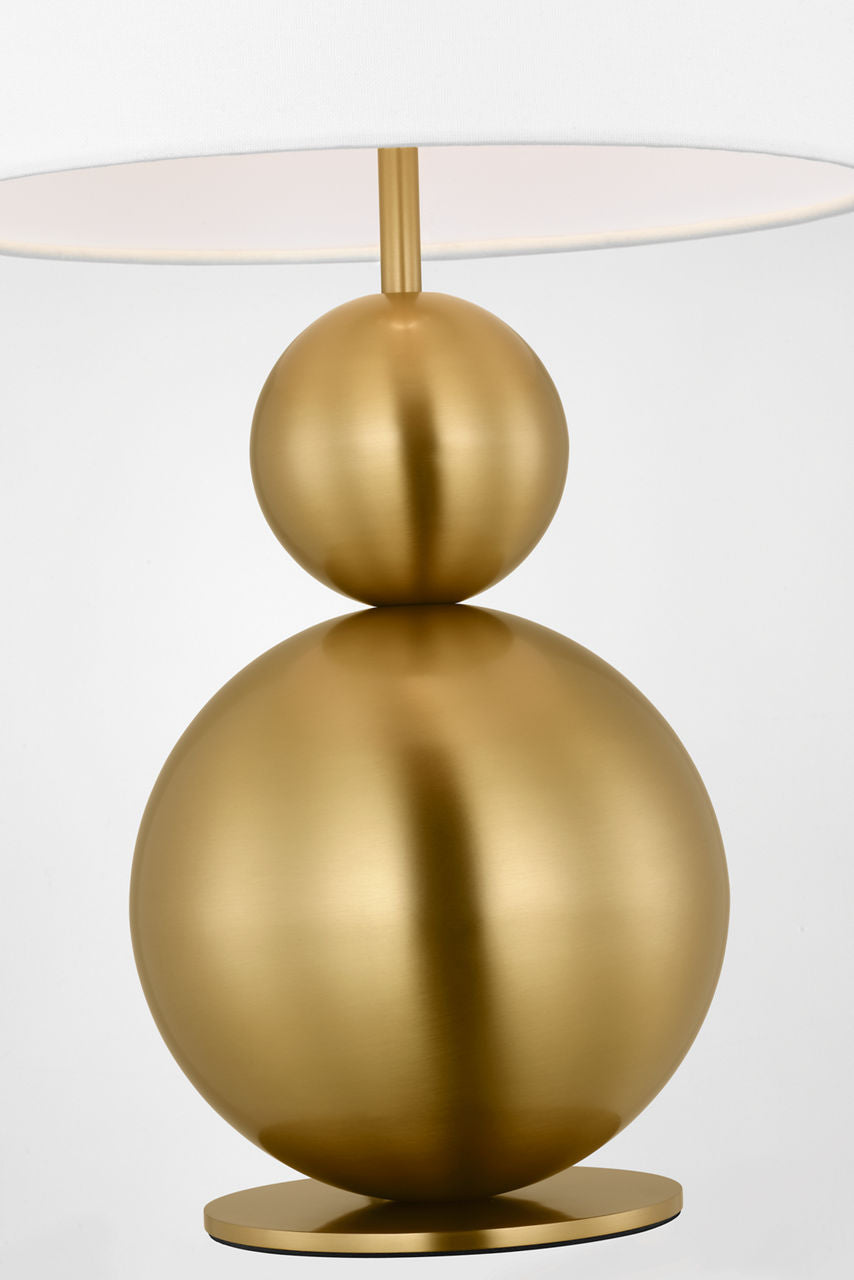 Suki Medium Table Lamp Burnished Brass Bulbs Inc