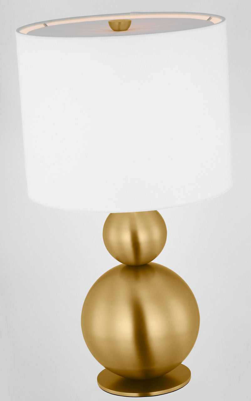 Suki Medium Table Lamp Burnished Brass Bulbs Inc