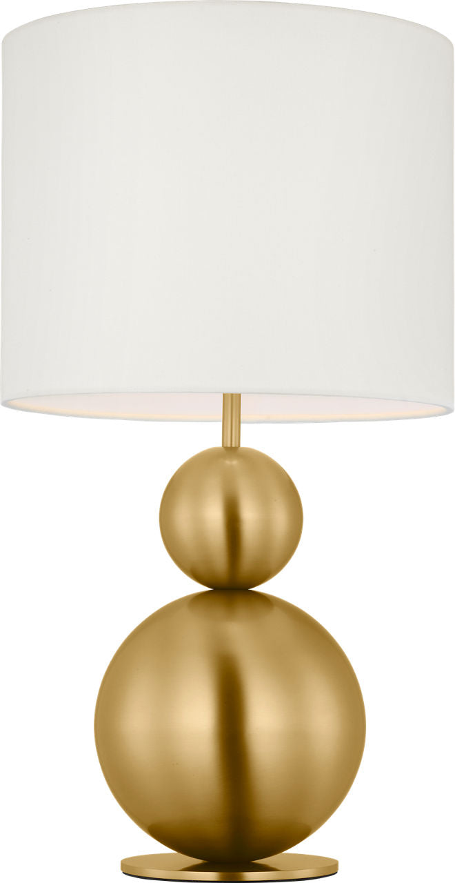 Suki Medium Table Lamp Burnished Brass Bulbs Inc