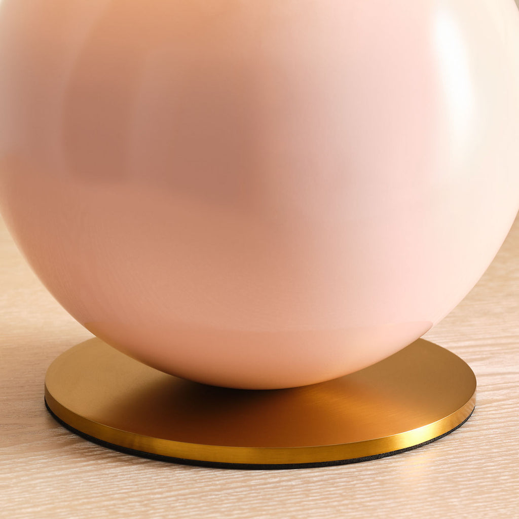 Suki Medium Table Lamp Blush Bulbs Inc