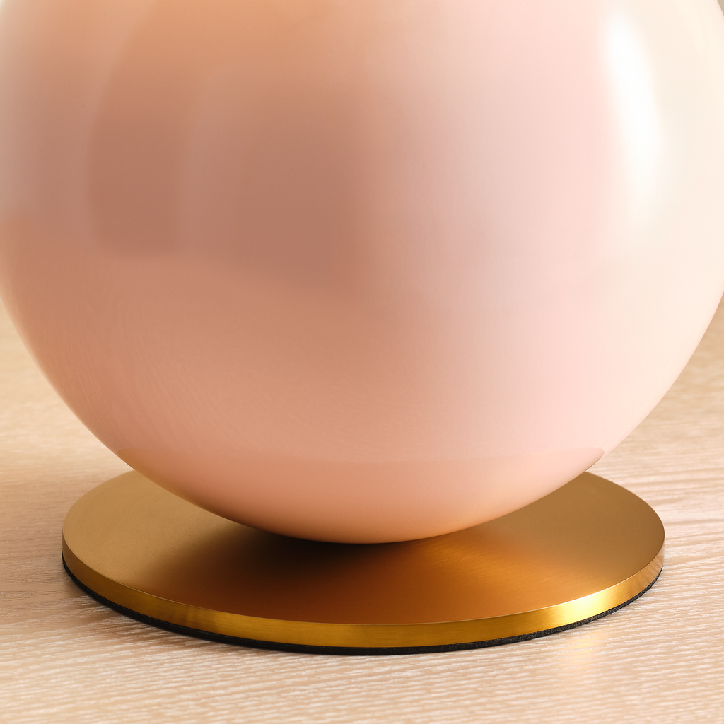 Suki Medium Table Lamp Blush Bulbs Inc