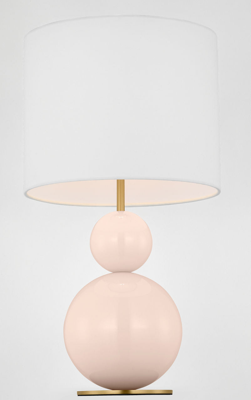 Suki Medium Table Lamp Blush Bulbs Inc