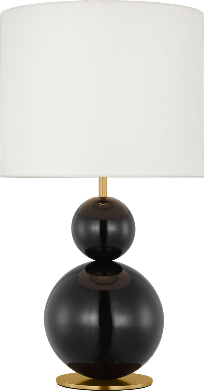 Suki Medium Table Lamp Gloss Black Bulbs Inc