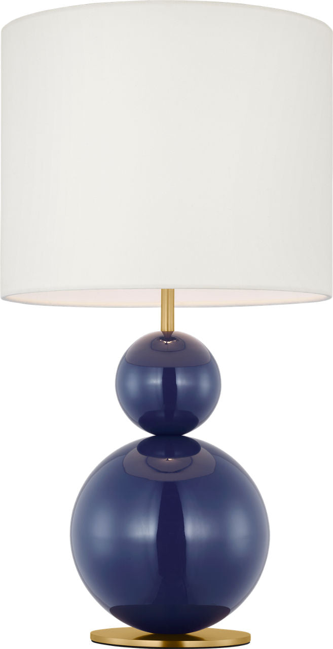 Suki Medium Table Lamp Navy Bulbs Inc