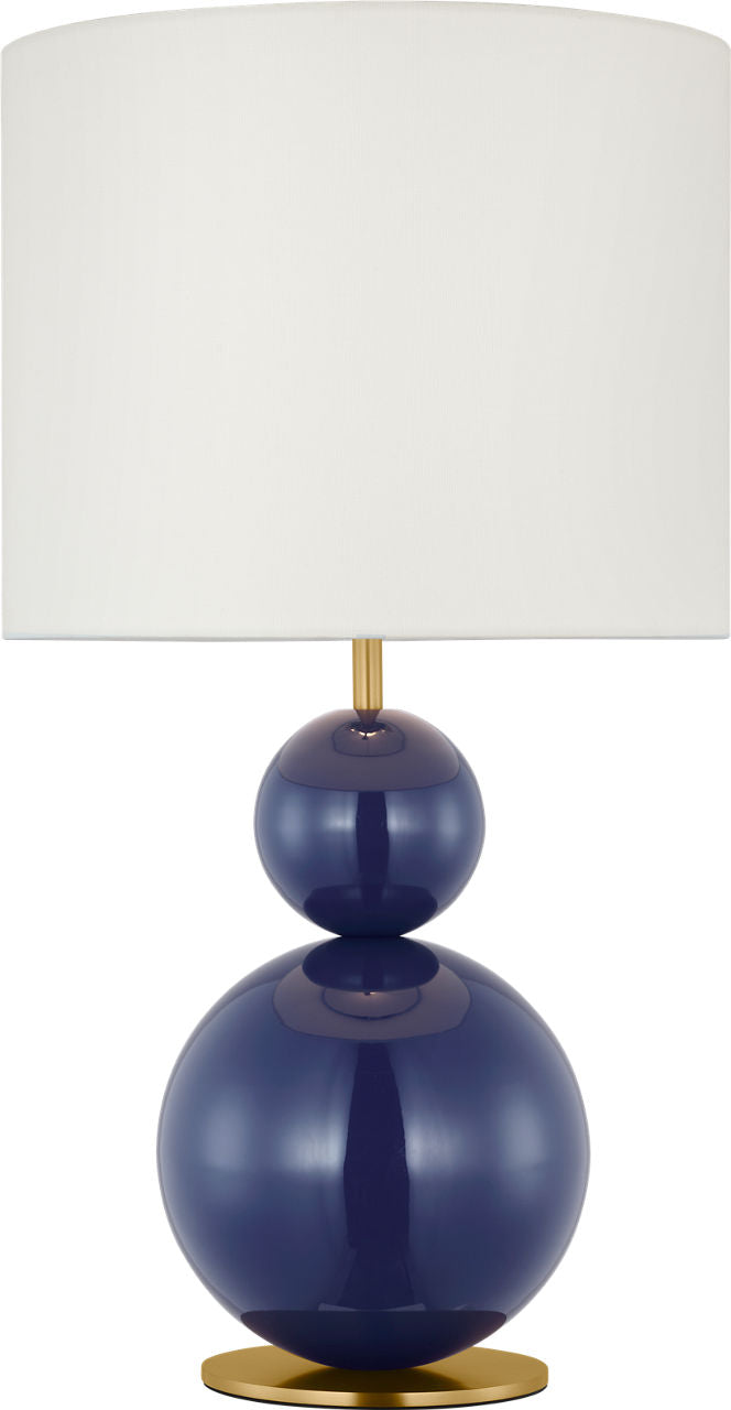 Suki Medium Table Lamp Navy Bulbs Inc