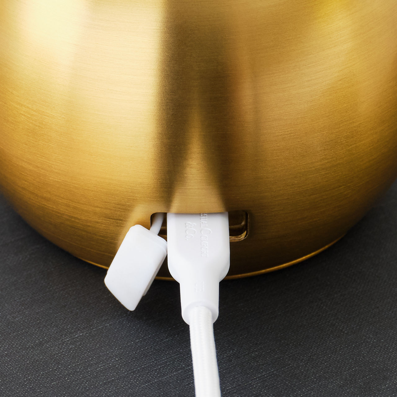 Suki Rechargeable Mini Table Lamp Burnished Brass Bulbs Inc