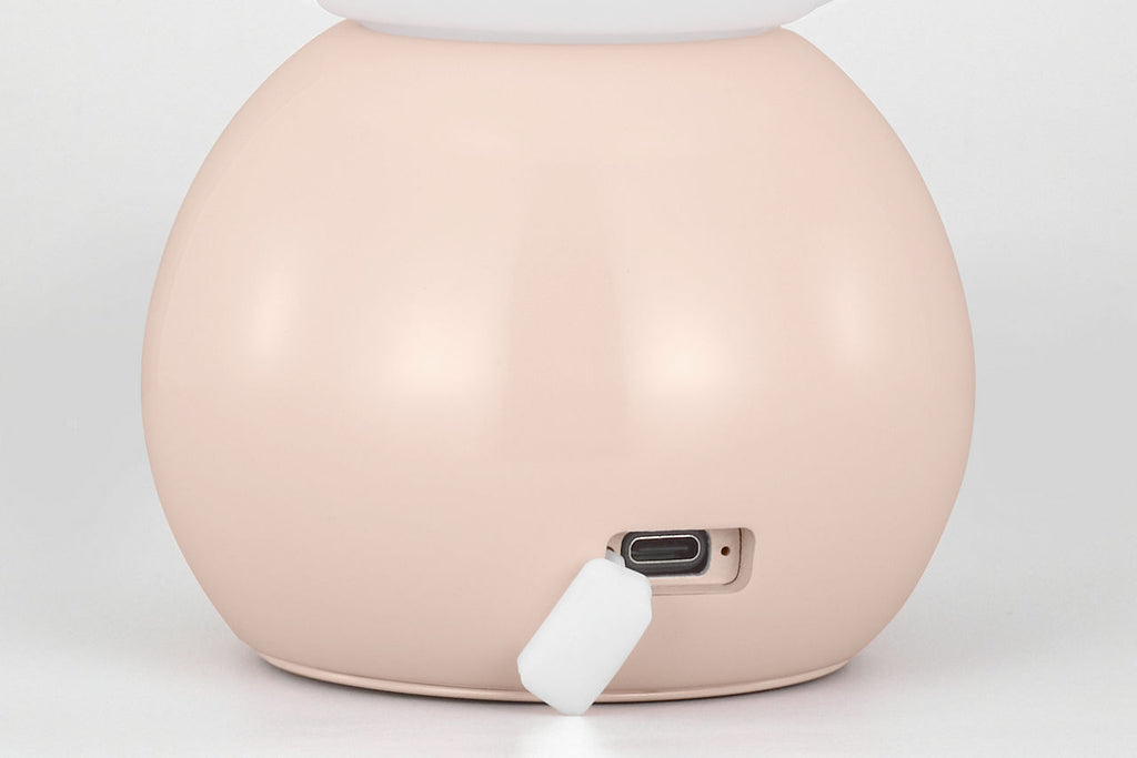 Suki Rechargeable Mini Table Lamp Blush Bulbs Inc