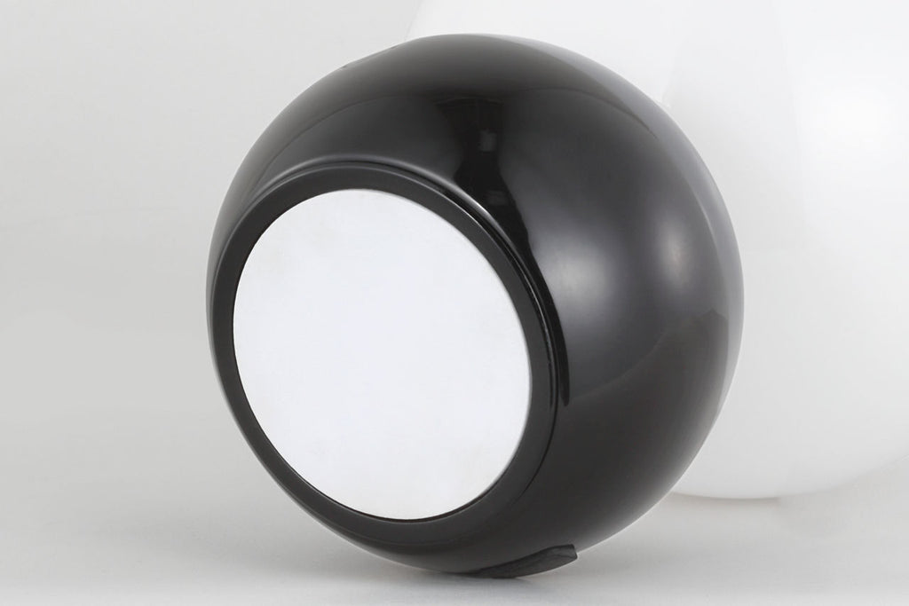 Suki Rechargeable Mini Table Lamp Gloss Black Bulbs Inc