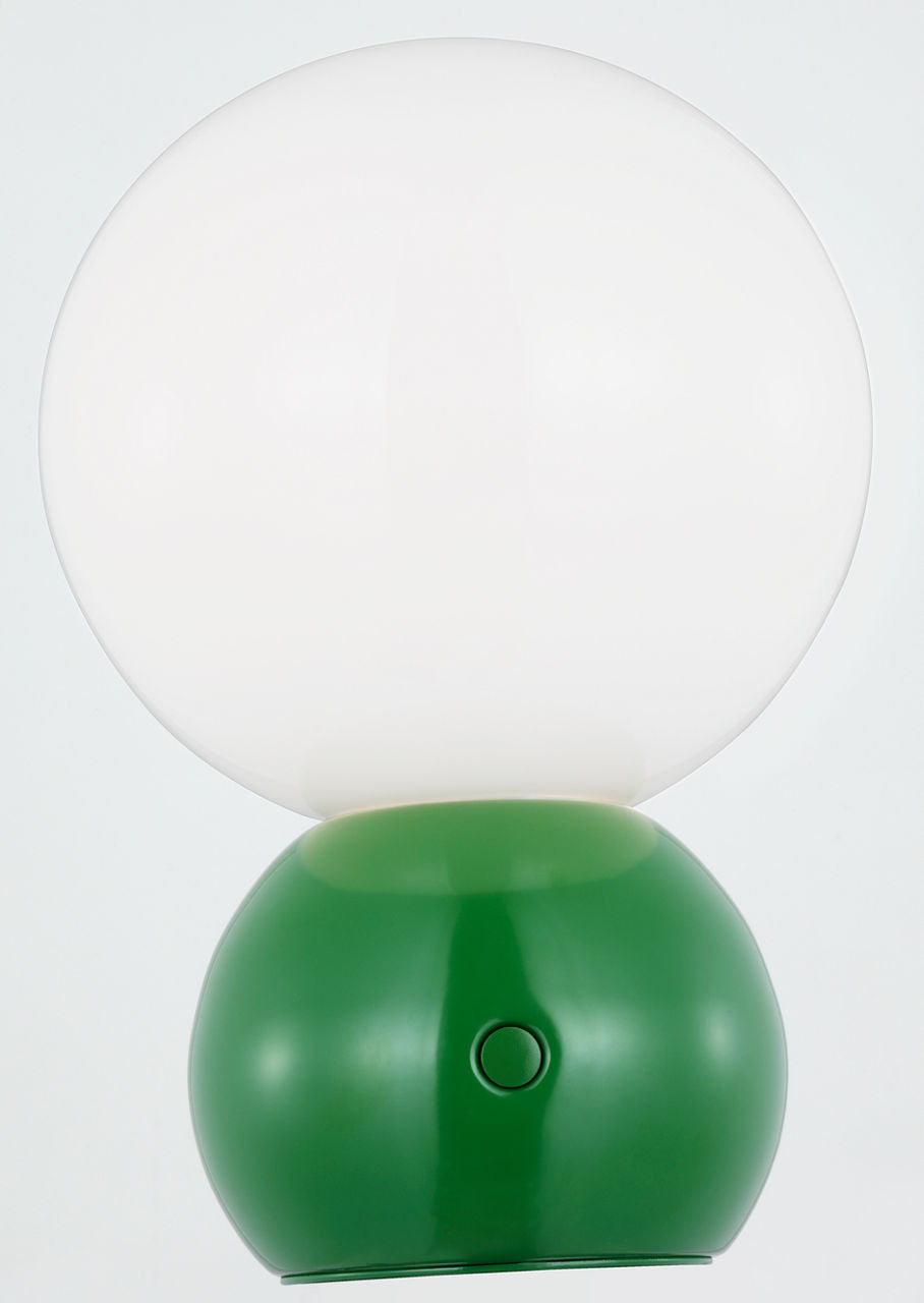 Suki Rechargeable Mini Table Lamp Green Bulbs Inc
